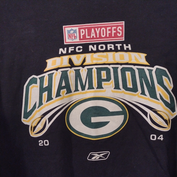 Vintage 2004 NFL Playoffs NFC North Division Champions Green Bay Long Sleeve XL. - Picture 3 of 11